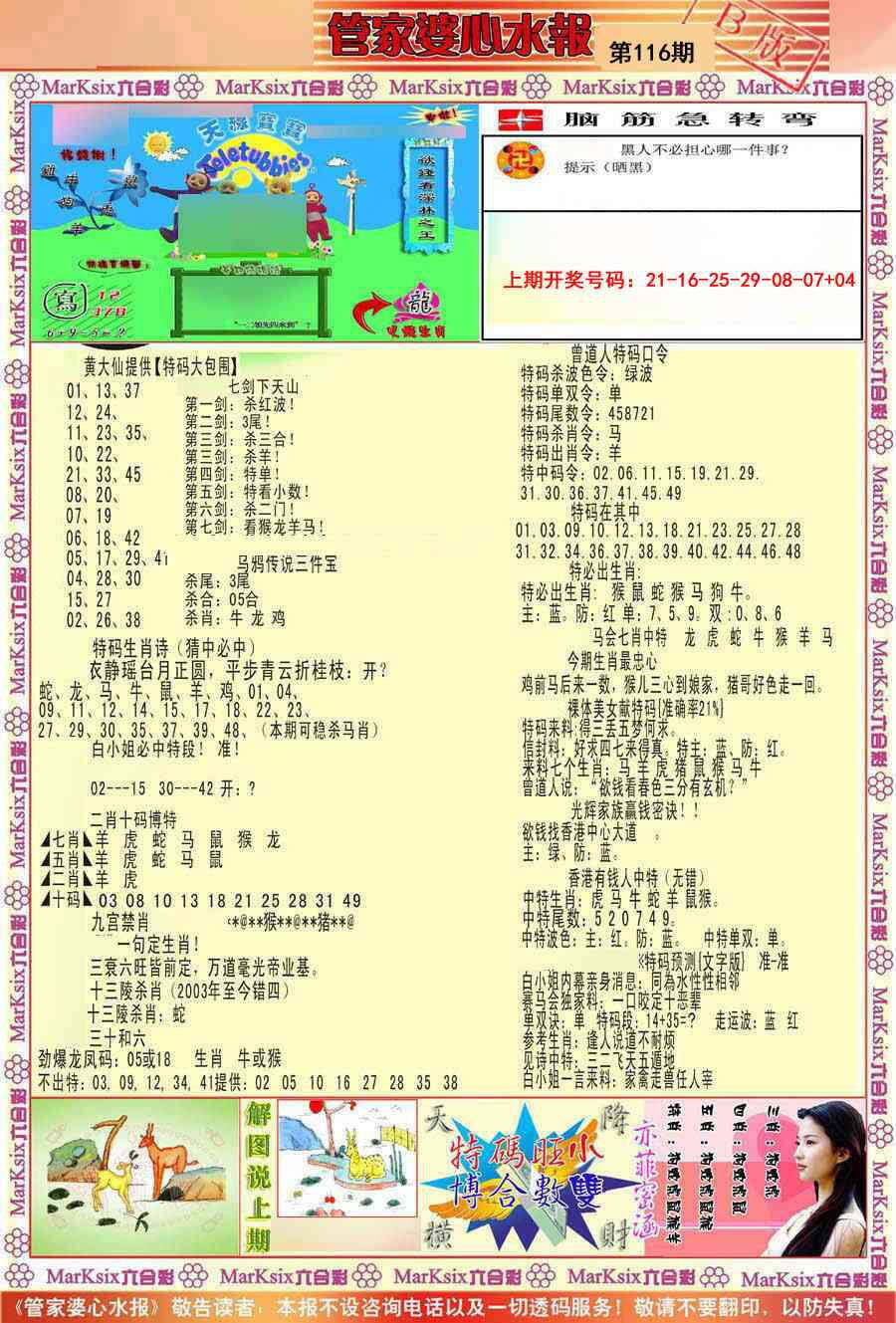 澳彩图库 2026 管家婆心水报B